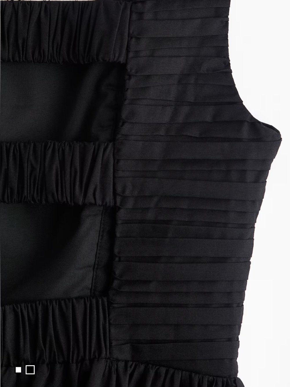 NWOT H&M PINTUCK-DETAIL DRESS - Picture 2 of 4
